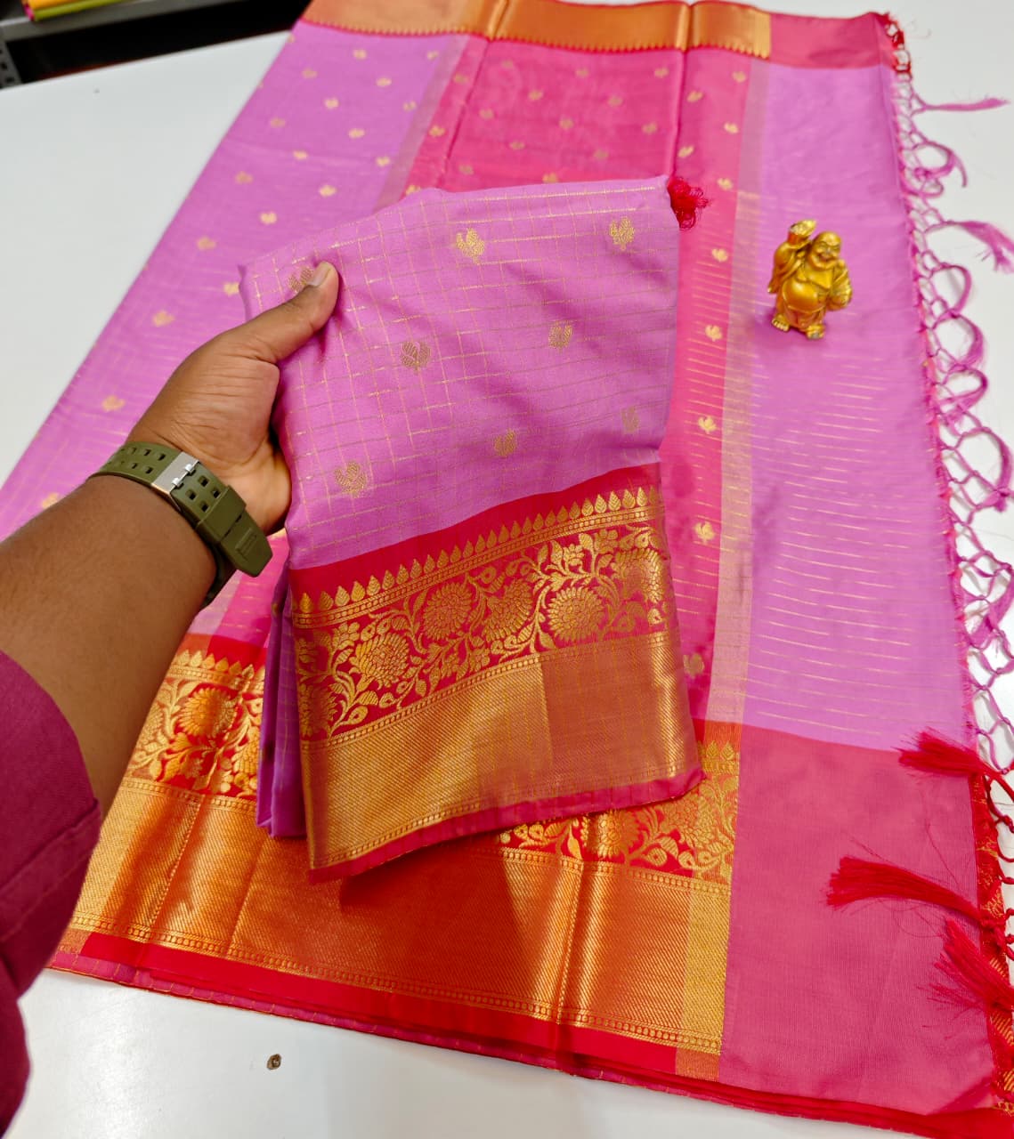 Party wear semi  kanchivaram katan soft silk Sarees